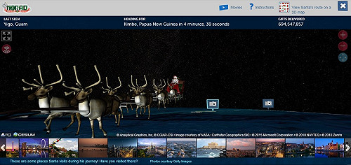 連結聖誕老人追蹤器 查詢禮物何時到你家