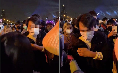 高雄跨年襲臀色狼被逮　狼狽影像曝