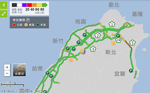 北上交通量為平時1.3倍！ 國5一度「紫爆」時速不到20公里