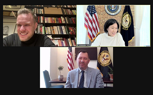 立陶宛獲美國靠山 戴琪：繼續大力支持加強合作