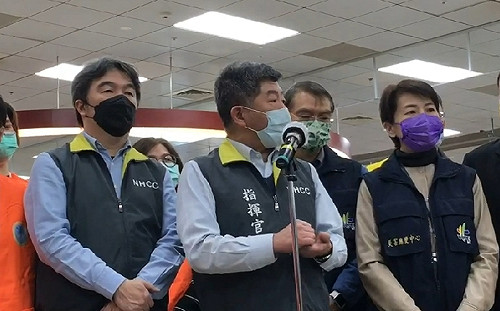 視察松山機場入境新制採檢動線！陳時中：高風險區域考慮定期採檢