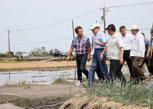 台南寒害損1億多 馬英九赴苗栗勘察草莓園