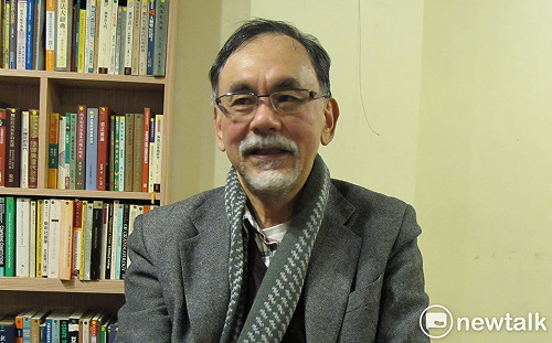 這位阿伯很酸 林濁水：合照前忘了跟江啟臣先說「我是台獨」