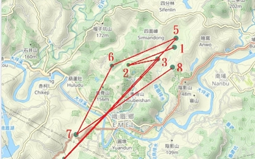 初四新竹連9震！鄭明典曝順序圖 網驚：好像折返跑