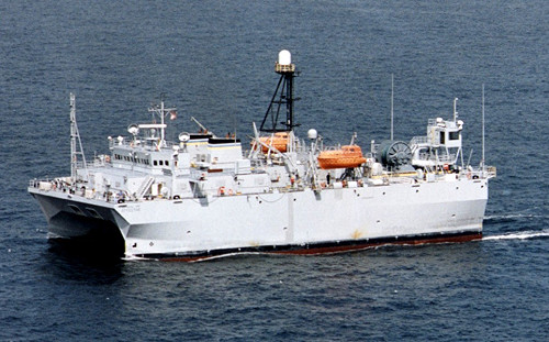 南海態勢感知：美軍海監船「有效號」西沙東北海域高強度作業