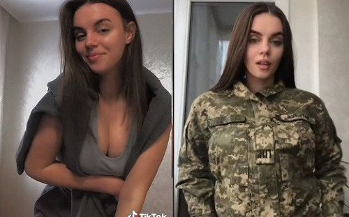 烏克蘭秀軟實力？正妹女兵露雙峰搶曬生活照 大打宣傳戰