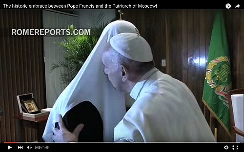 千年分離之後 教宗與東正教宗主教重聚古巴
