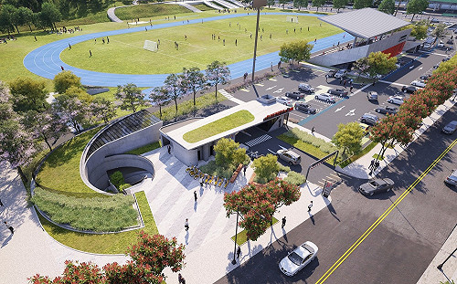 新北中和最大規模！錦和運動公園停車場開工動土典禮