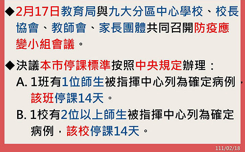「再」增一生PCR陽性！新北某國中將「全校停課14天」