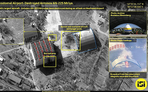俄精準打擊？全球最大運輸機An-225戰火中受損 衛星照曝光
