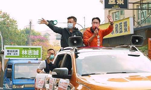 高市綠營拚議會過半 湧言會林志誠勤走基層博人氣
