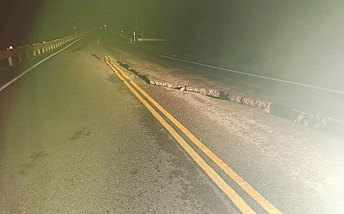 23日地震連20起！花東地區橋震垮、牆倒塌、路龜裂 民眾嚇到不敢睡