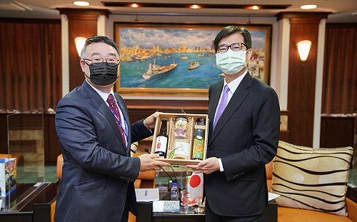 日本台灣交流協會高雄事務所所長履新拜會 陳其邁期許加深台日合作