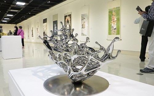 新北最大美術家聯展登場 匯集老中青藝術家傳承意味濃