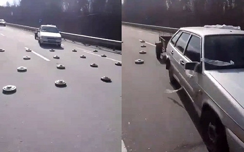 烏克蘭「玩命駕訓班」！反甲地雷阻俄坦克 民眾開車通過試煉