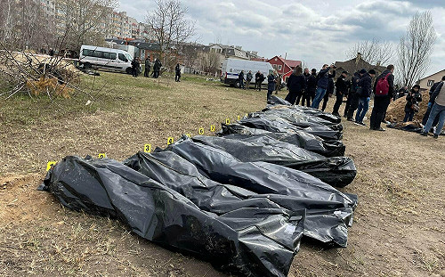 布查又見一處亂葬崗  烏最高檢：俄涉5600件戰爭罪案件