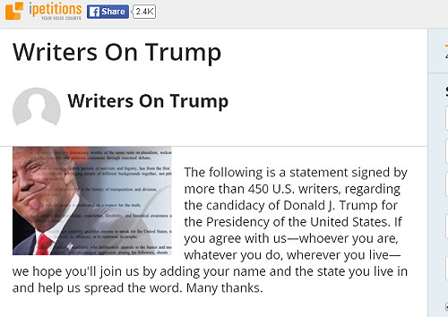 美450作家連署反川普  史蒂芬金帶頭響應
