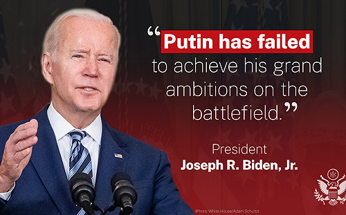 拜登狠酸普丁已經失敗了：他永遠都無法占領整個烏克蘭