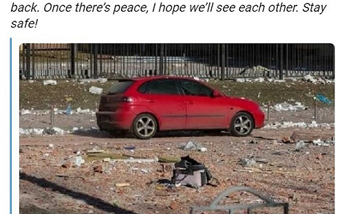 烏克蘭街頭出現愛心車 加滿油留鑰匙救了4家庭