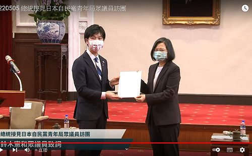 蔡英文接見日自民黨青年局訪團前  驚傳某眾議員確診