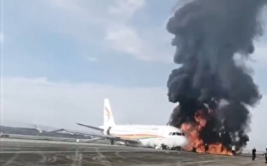 更新》中國飛機又出事 36人受傷! 重慶一架航班衝出跑道 當場起火