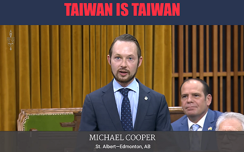 (影)台灣不是中國的一省！加拿大議員轟衛生單位標錯了：台灣就是台灣！