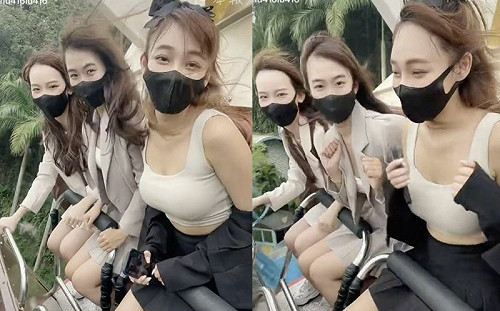 林襄坐海盜船上圍狂晃！9秒片瘋傳