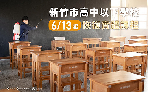 竹市今＋1525！體育館隨到隨打BNT只到明天  下周返校上課了