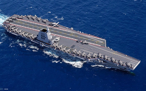 核動力再等等! 中共第3艘航母「福建艦」下水 中國版「尼米茲級」配電磁彈射