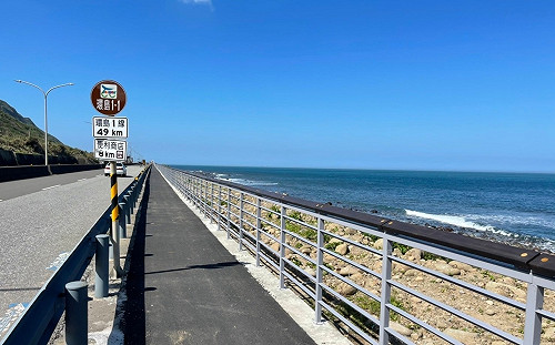 騎車賞北海岸無敵海景！台2線中角-水流公廟自行車道年底完工