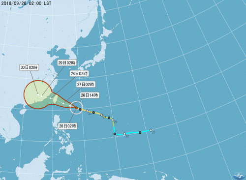 中颱梅姬陸警發佈 宜花東嚴防風雨