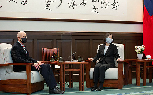 接見史考特訪團 蔡英文：盼台美夥伴關係更堅實緊密