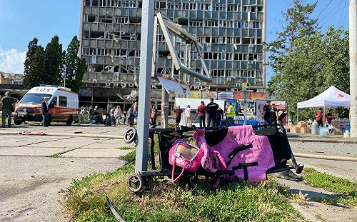 (影)俄潛艦發射巡弋飛彈攻擊烏克蘭城市文尼察 至少21死91傷42失蹤