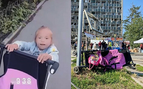 她像軍人嗎？女童推嬰兒車散步遭炸死 俄軍：目標是訓練軍隊的建物