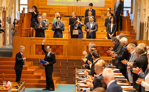 游錫堃演說後捷克參議院高票通過友台提案 稱台灣是「國際法主體」