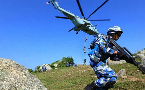 離武力犯台又更近一步！ 中共官媒高調宣揚解放軍海軍陸戰隊擴編