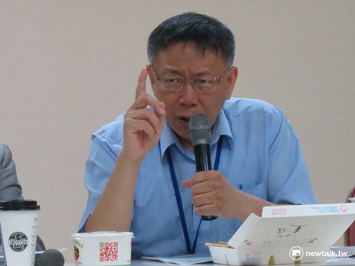 赴綠黨團報告 柯P：二備金編最多、花最少