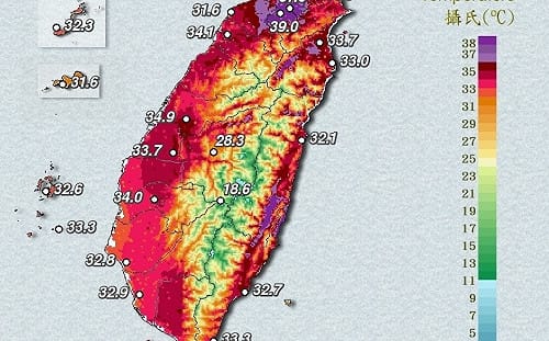 熱爆！板橋今39.4度再創紀錄 彭啟明警告：明(25)部份地區恐持續38度高溫