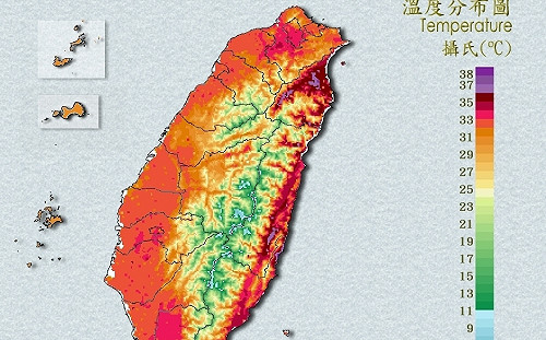 快訊》好熱！10縣市高溫警示 花蓮「亮紅燈」防38度極端氣溫