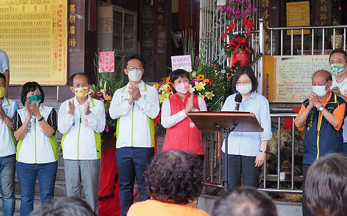 訪南投拉抬蔡培慧 蔡英文：歷練完整 盼給有抱負肯付出的人一個機會