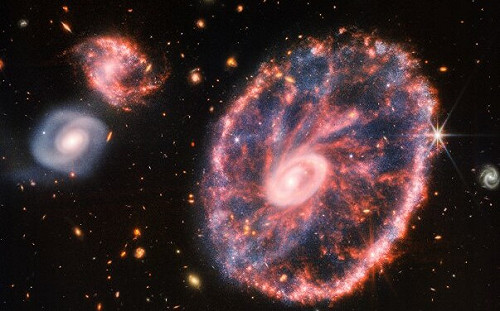 銀河竟存在5億光年外車輪星系! NASA曝韋伯太空望遠鏡新發現