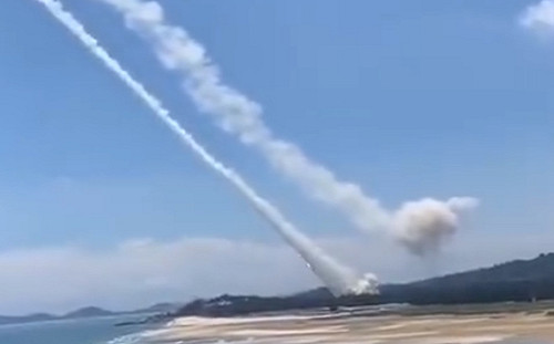 國防部證實：共軍向台灣周邊「2海域」發射東風系列彈道飛彈