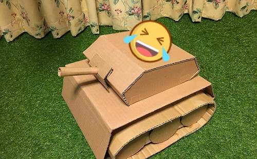 他特製貓牌坦克車！網看尺寸卻笑歪