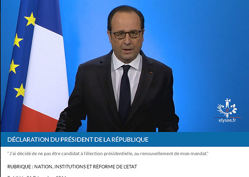 法大選前夕  歐蘭德突電視直播宣告放棄連任