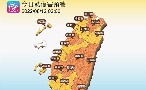 中元節花東飆38°C極端高溫 全台大晴天午後有雨