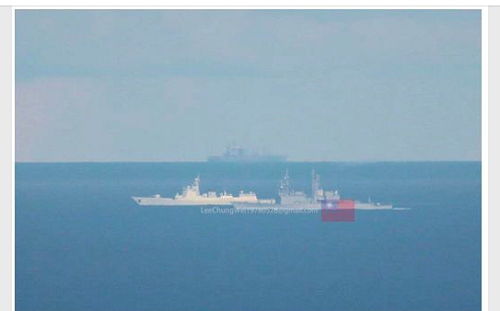 軍事迷曝光「台、日、中三國軍艦同框」 王定宇：共抗中國