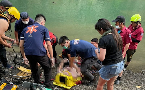 南投戲水傳意外！勇男救回童後沒頂