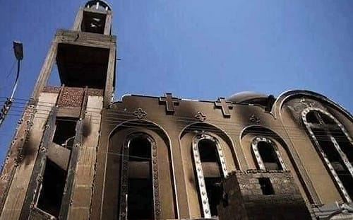 埃及教堂大火增至41死45傷 死者大部分是兒童