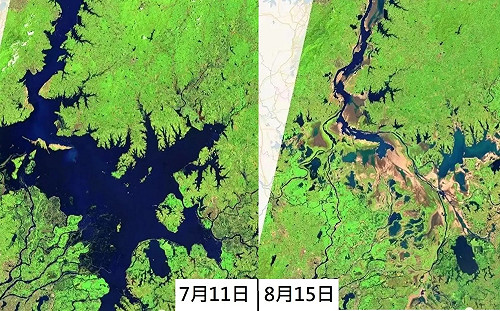 長江60年來最嚴重乾旱 鄱陽湖、洞庭湖「瘦成閃電」 面積只剩1/4