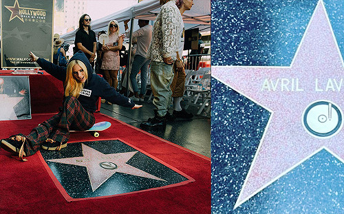 好萊塢星光大道再添一人！歌手艾薇兒喜曝上榜畫面
